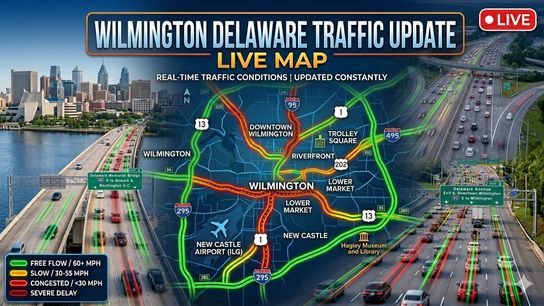 Wilmington Traffic Update (Live in Delaware)
